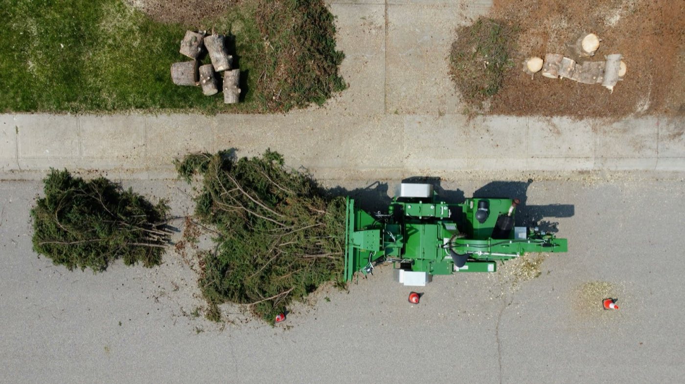 Stump grinding and removal service